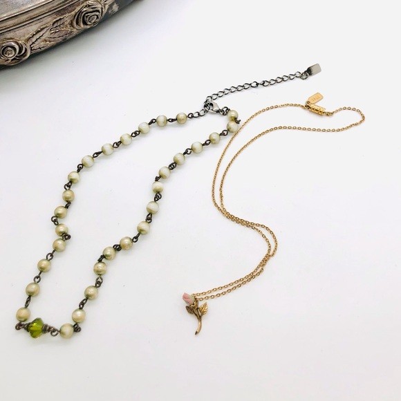 Vintage 1928 Necklace Lot of 2 🌹 - Picture 2 of 10